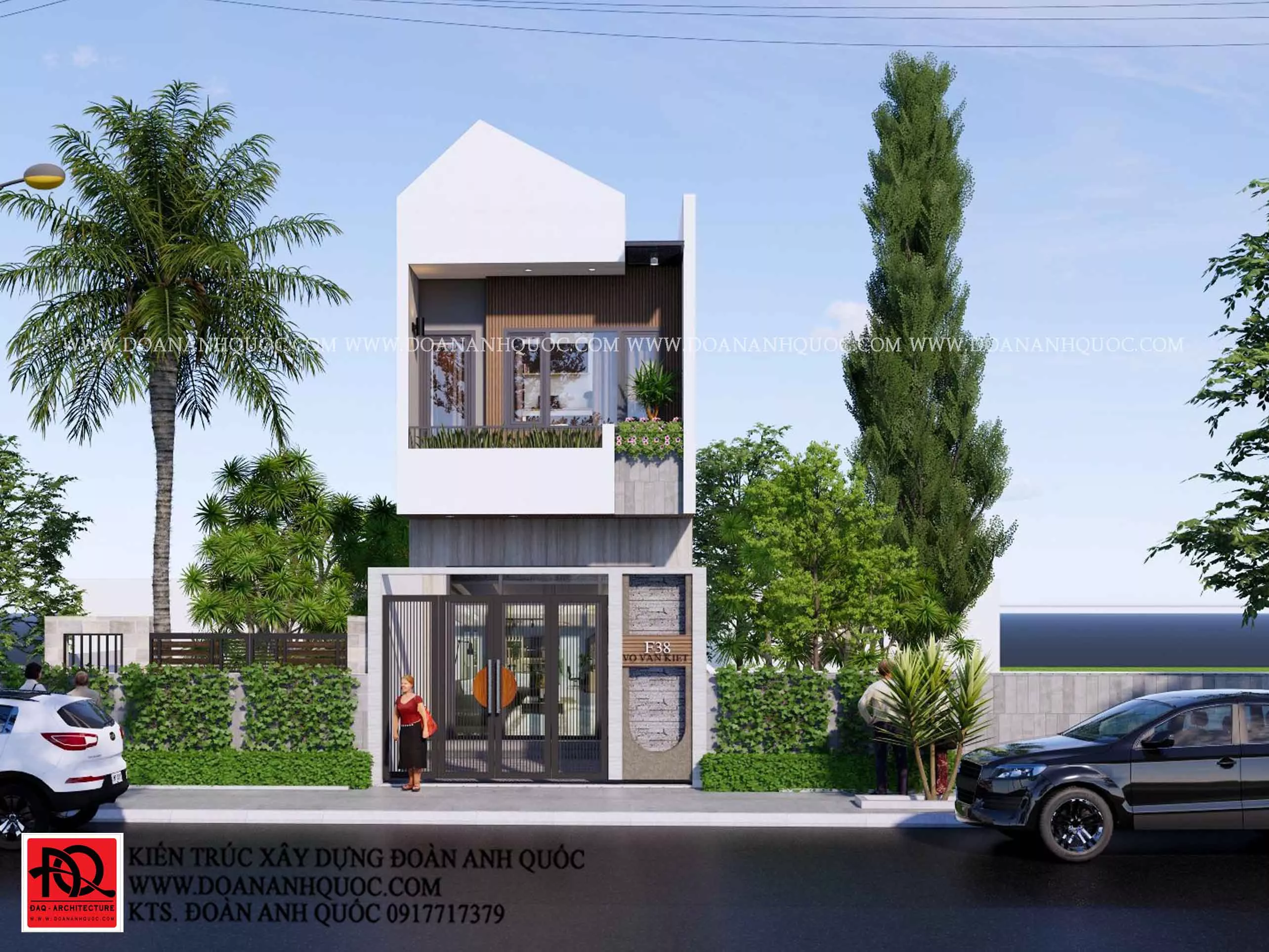 Thiết kế thi công trọn gói nhà phố hiện đại 5x15m tại Phan Thiết, Bình Thuận